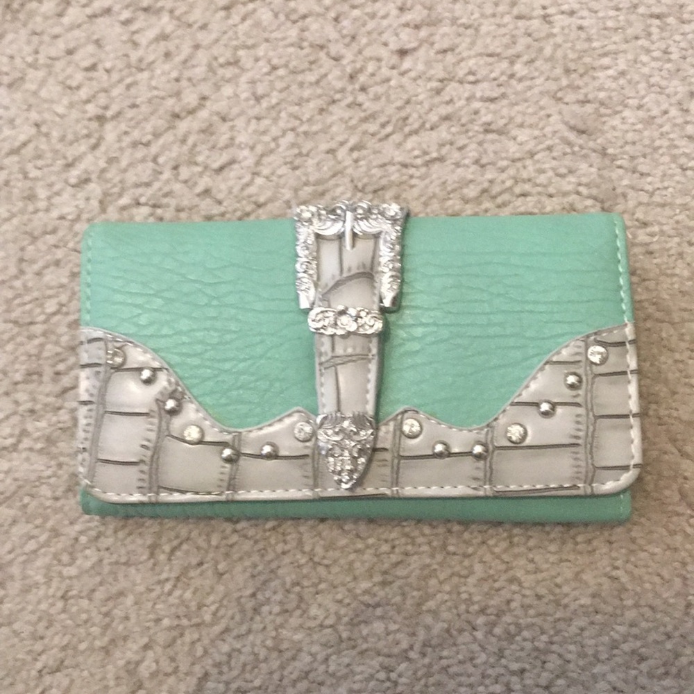 Sea foam green wallet